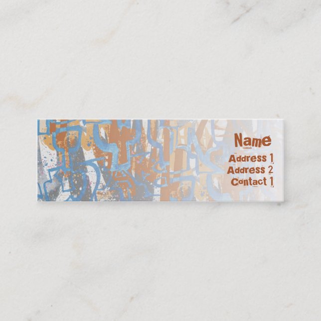 Hoody räv - smala mini visitkort (Framsida)