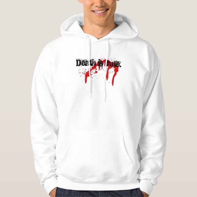 Hoody Skully (död är gullig), tänder Munkjacka (Framsida)