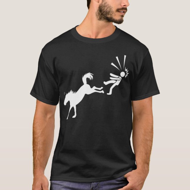 Hoofslag Horses mustang T Shirt (Framsida)