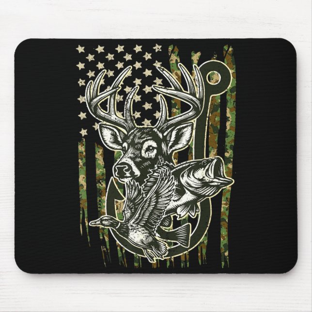 Hook Antler Heart Love Fishing Hunting Fish Deer H Musmatta (Framsidan)