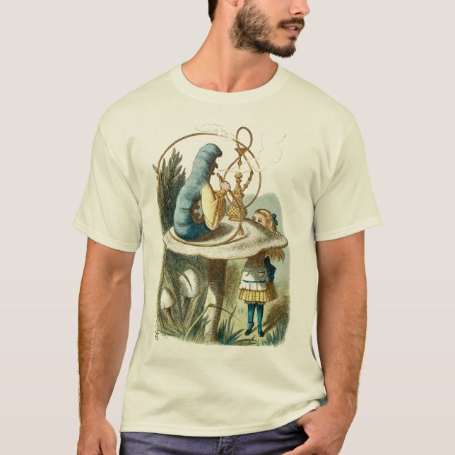 Hookah Caterpelare från Alice i Wonderland T Shirt (Framsida)