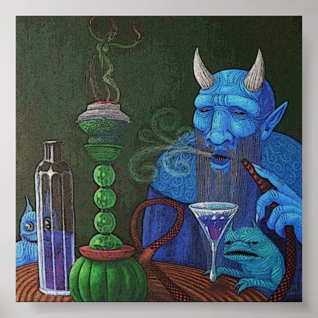 Hookah Demon Poster (Framsidan)