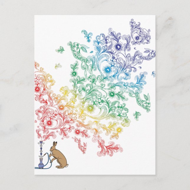 HOOKAH HARE VYKORT (Framsida)