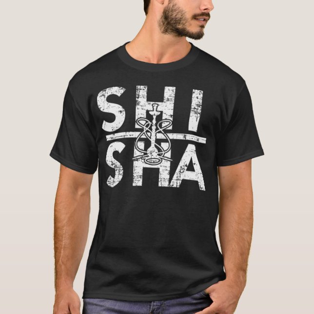 Hookah-hästridradio T Shirt (Framsida)
