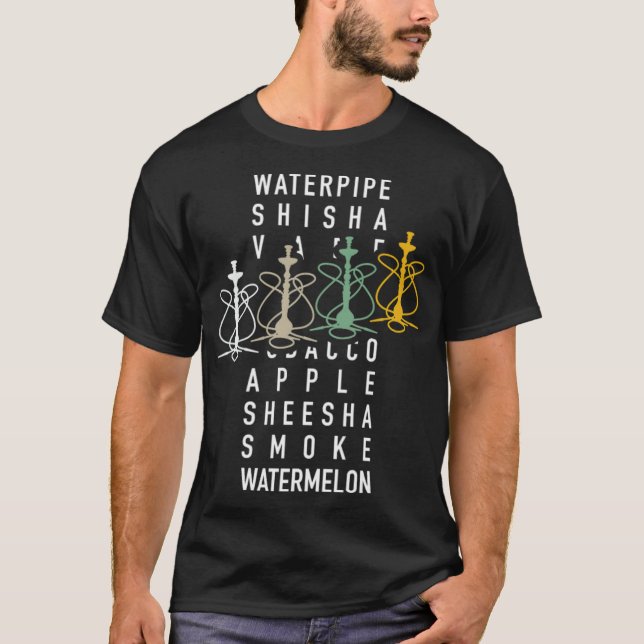 Hookah humor betting t shirt (Framsida)
