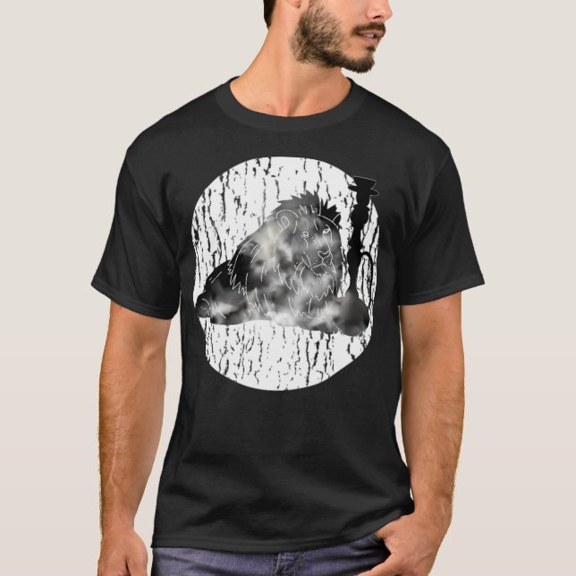Hookah Lejon ridarabian T Shirt (Framsida)