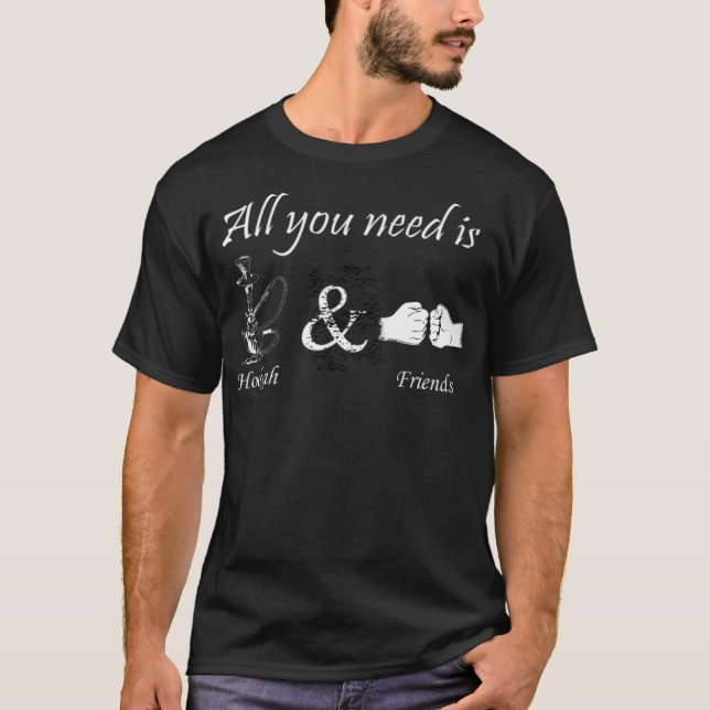 Hookah och humor t shirt (Framsida)