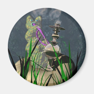 Hookah som röker caterpillaren magnet