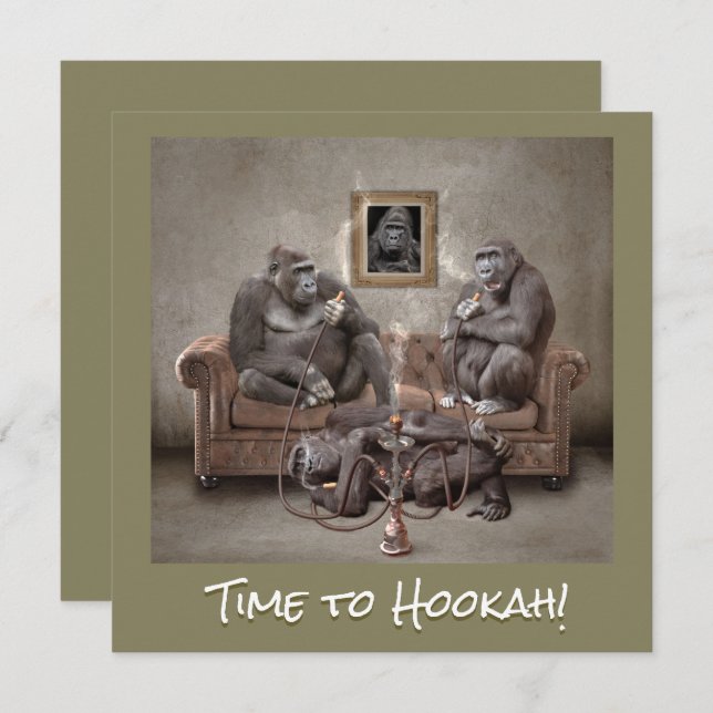 Hookah Time Bevackra Primates Spara Datumet (Fram/baksida)