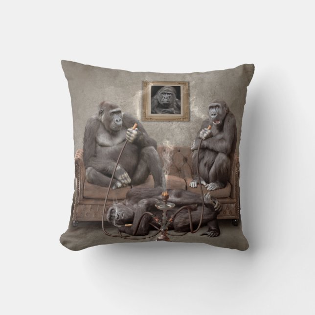 Hookah Tokin Ape Pillow Kudde (Framsida)