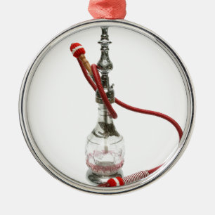 Hookah Vatten Pipe Julgransprydnad Metall