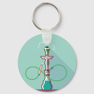Hookahvektorkonst Nyckelring