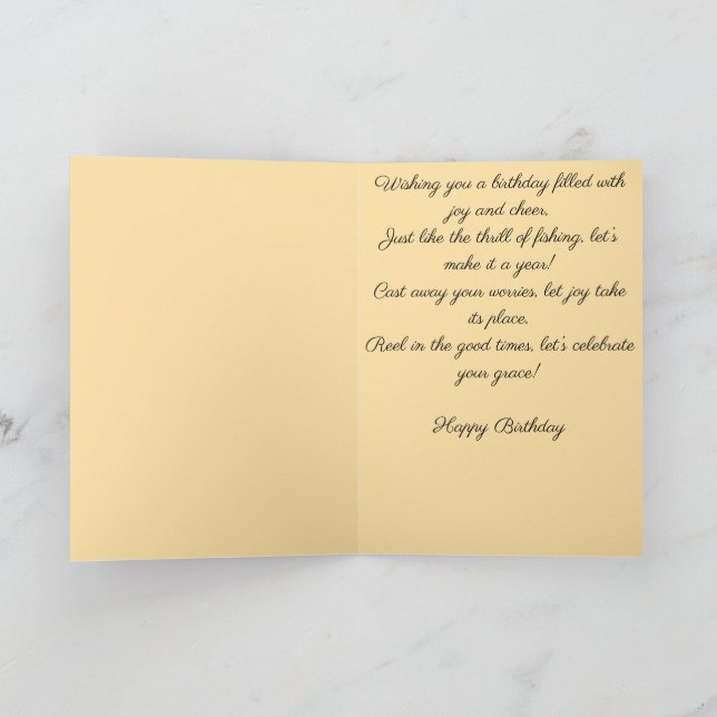 Hooked on Birthday Fun Kort (Inuti)