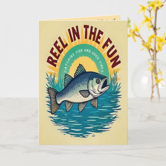 Hooked on Birthday Fun Kort (Gul blomma)