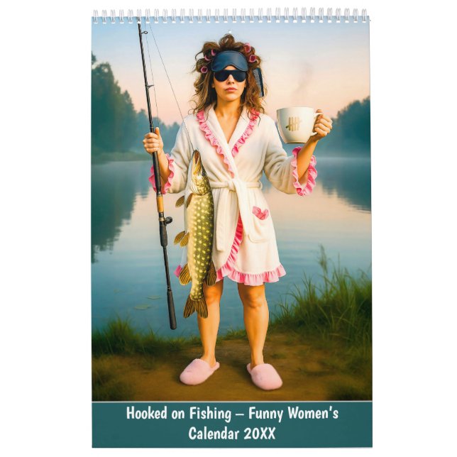 Hooked on Fishing – Funny Women’s Kalender (Omslag)