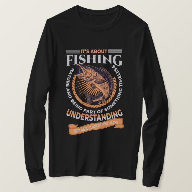 Hooked on Fishing T Shirt (Design framsida)