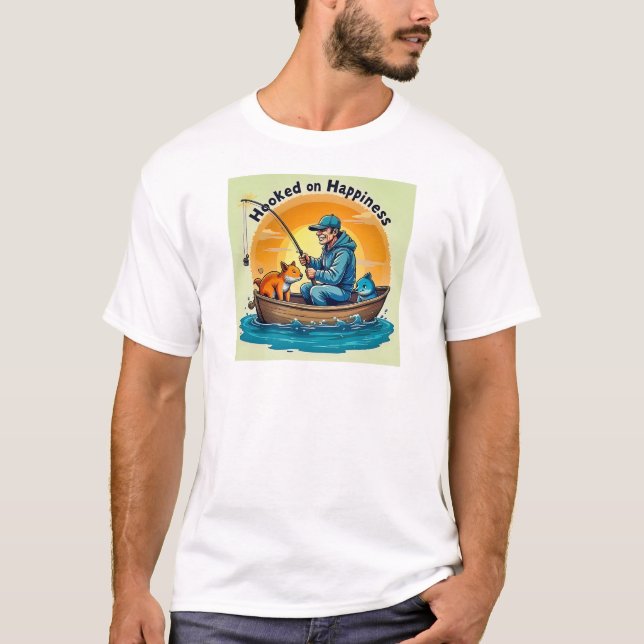 Hooked on Happiness T Shirt (Framsida)
