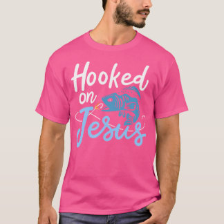 Hooked On Jesus Bass Fishing T Shirt