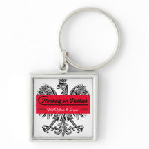 Hooked on Polkas Logo Keychain