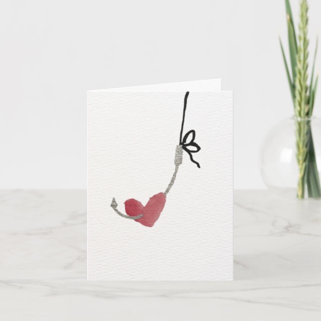Hooked on You Valentine's Day Card Tack Kort (Framsida)