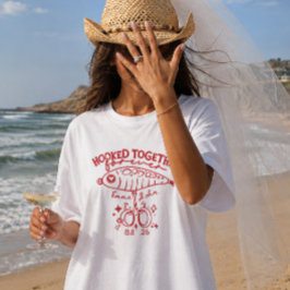 Hooked Together Forever Skräddarsydd Bröllopsskjor T Shirt