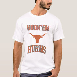 Hook'em horns - Texas Bull Head with Longhorns T Shirt