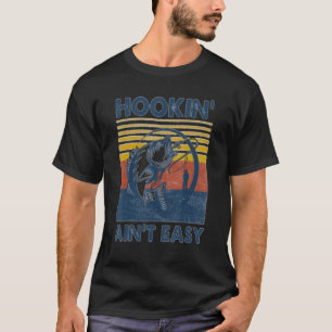 Hookin är inte lätt Vintage Fiskare T Shirt
