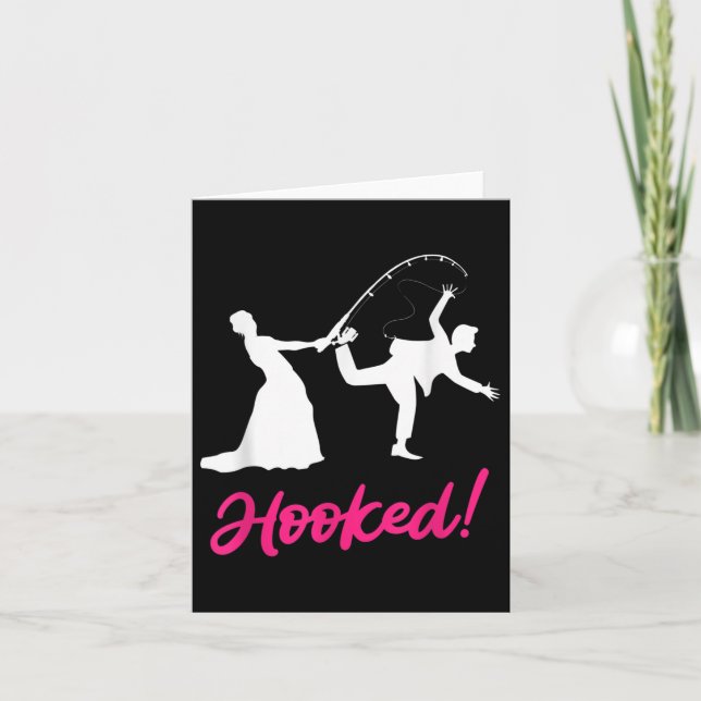 Hooking - Spel for Bride and Groom Bröllop Kort (Framsida)