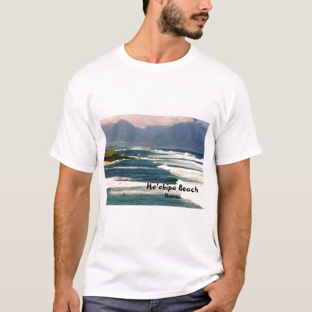 Ho'okipa Beach, Maui, Hawaii Tee Shirt (Framsida)