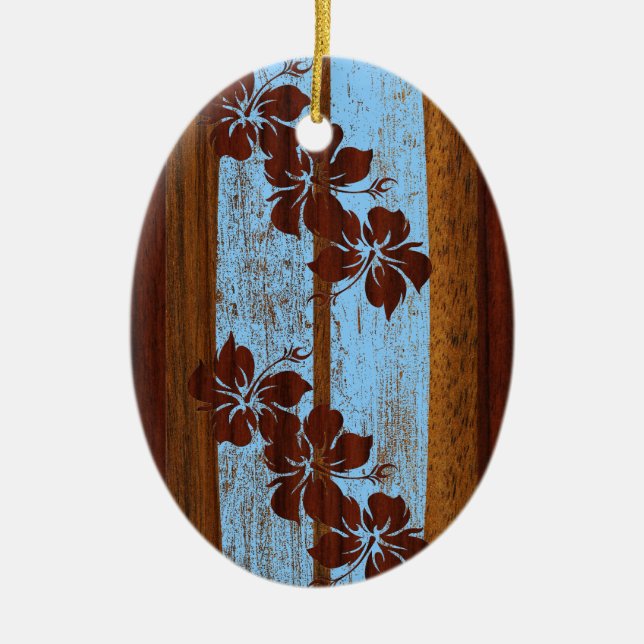 Hookipa Vintage Surfboard Ornament (Framsidan)