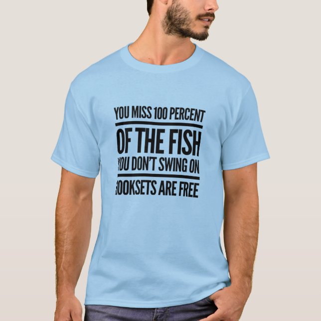 Hooksets är fri bussfiske t shirt (Framsida)
