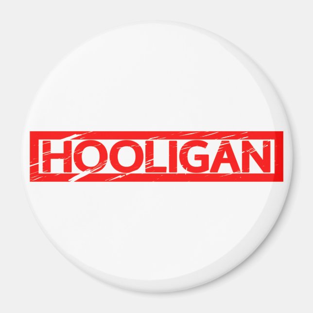 Hooligan Frimärke Magnet (Framsidan)