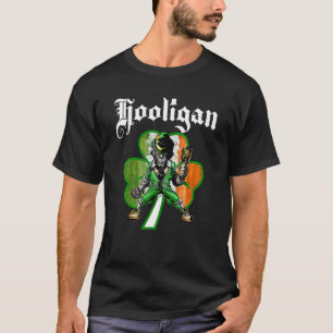 Hooligan Leprechaun Shamrock St patricks day Irish T Shirt