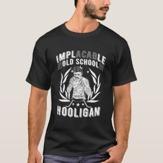 Hooligan Power Implacable Old School Ultra Back Pr T Shirt