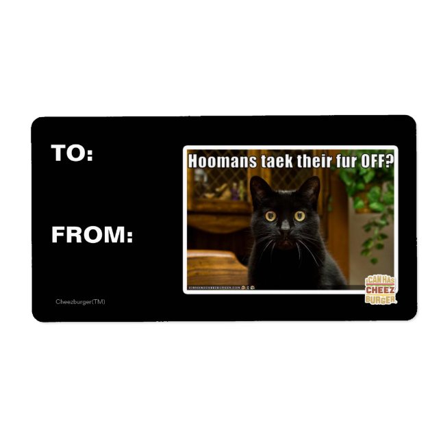 Hoomans Taek där päls OFF? Fraktsedel (Framsidan)