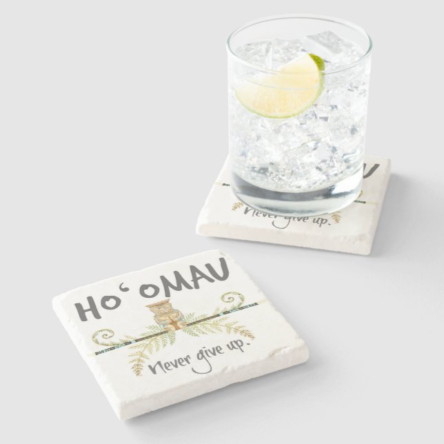 Ho'Omau Tiki Underlägg Sten (Sidan)