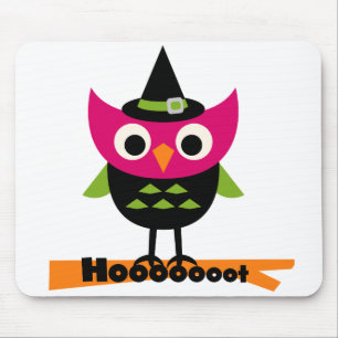 Hoooot Uggla Halloween T-shirts och gåvor Musmatta