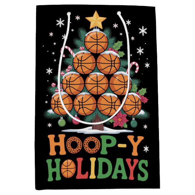 Hoop-y Holidays Basketball Christmas Holiday Sport (Framsidan)