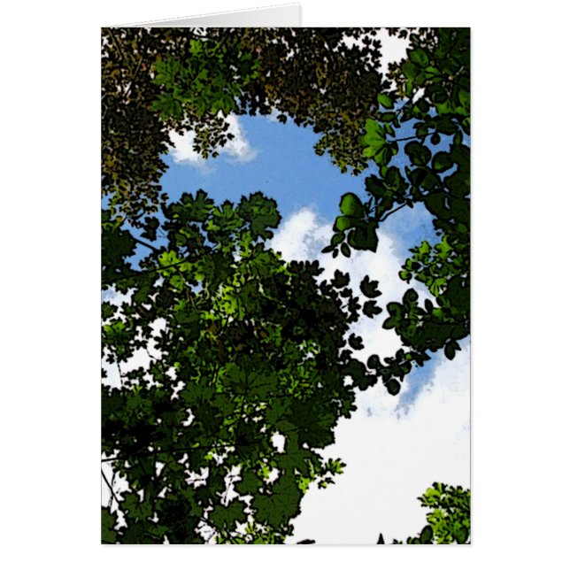 HOOPE Blå himmel Coming Hälsningskort (Framsidan)