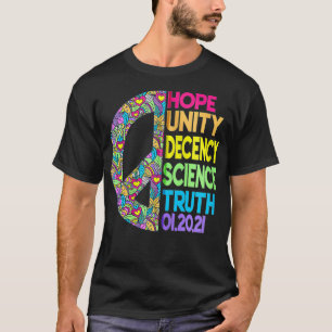 HOOPE UNITY DECENCY SCIENCE TRUTH Equality Zip T Shirt