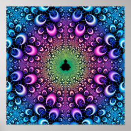 Hooped Mandelbrot Fractal Poster