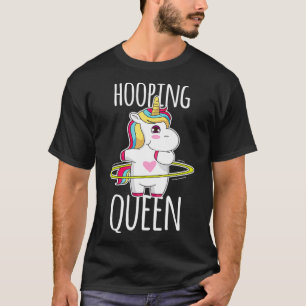 Hooping Queen Huller hula sport unicorn hulacorn T Shirt