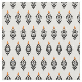 Hoopoe Bird Geometric Mönster på White Tyg