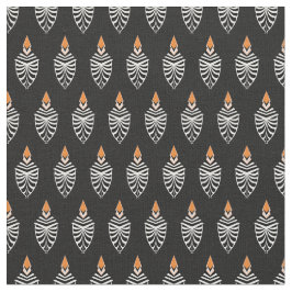 Hoopoe Bird Geometric Mönster Tyg