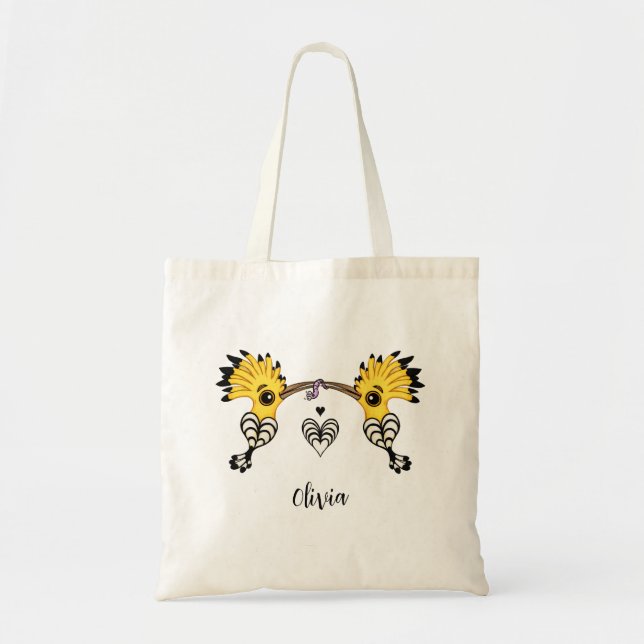 Hoopoe Love birds Tygkasse (Framsidan)