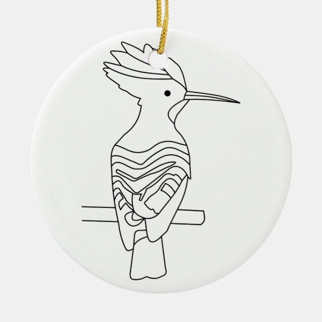 Hoopoe Ornament (Framsidan)