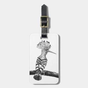Hoopoe teckning bagagebricka