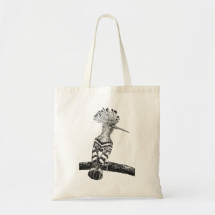 Hoopoe teckning tygkasse