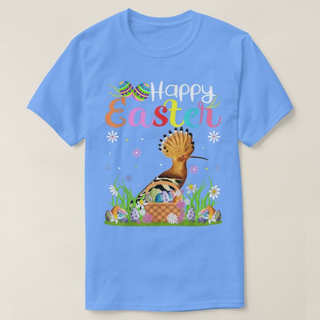 Hoopoes Bird Bunny Egg Hunting Funny Hoopoes Lyckl T Shirt (Design framsida)