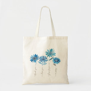 Ho'oponopono & Bohemian Blåa blommor Tygkasse